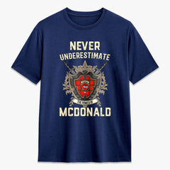 McDonald of Sleat Tartan Crest 2D T-shirt - Never Underestimate Style