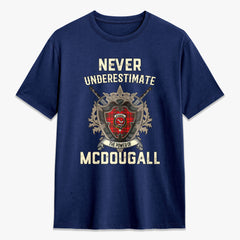 McDougall Modern Tartan Crest 2D T-shirt - Never Underestimate Style