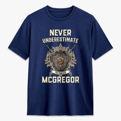 McGregor Hunting Ancient Tartan Crest 2D T-shirt - Never Underestimate Style