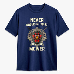 McIver Modern Tartan Crest 2D T-shirt - Never Underestimate Style