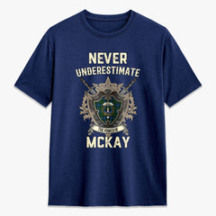 McKay Modern Tartan Crest 2D T-shirt - Never Underestimate Style