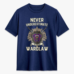 Wardlaw Modern Tartan Crest 2D T-shirt - Never Underestimate Style