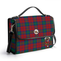 Byres Tartan Crest Satchel Bag