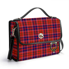 Cameron of Lochiel Modern Tartan Crest Satchel Bag