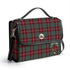 Crawford Modern Tartan Crest Satchel Bag