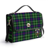 Duncan Modern Tartan Crest Satchel Bag