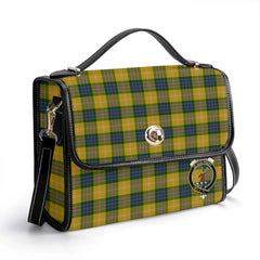 Fraser (of Lovat) Yellow Tartan Crest Satchel Bag