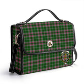 Gray Hunting Tartan Crest Satchel Bag