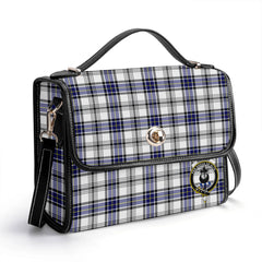Hannay Modern Tartan Crest Satchel Bag