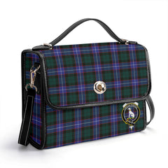 Hunter Modern Tartan Crest Satchel Bag