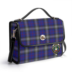 Kinnaird Tartan Crest Satchel Bag