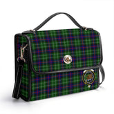 Leslie Hunting Tartan Crest Satchel Bag