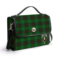 Logie Tartan Crest Satchel Bag