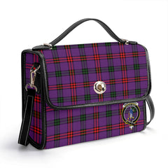Montgomery Modern Tartan Crest Satchel Bag