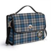 Napier Modern Tartan Crest Satchel Bag