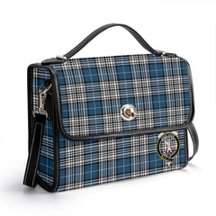 Napier Modern Tartan Crest Satchel Bag