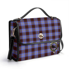 Rutherford Tartan Crest Satchel Bag