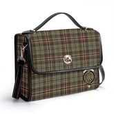 Scott Green Weathered Tartan Crest Satchel Bag