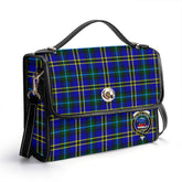 Weir Modern Tartan Crest Satchel Bag