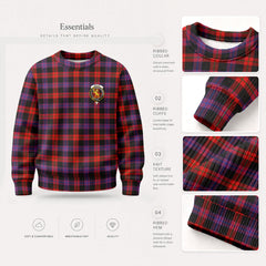 Broun Modern Tartan Crest Sweater