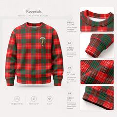Chisholm Modern Tartan Crest Sweater