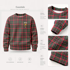 Cumming Hunting Modern Tartan Crest Sweater
