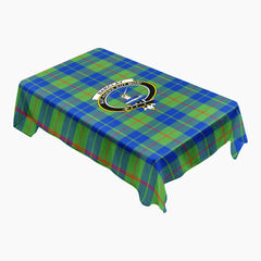 Barclay Hunting Ancient Tartan Crest Tablecloth