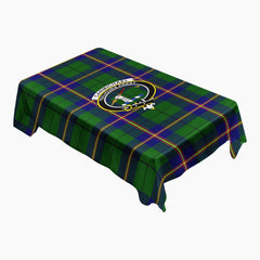 Carmichael Modern Tartan Crest Tablecloth