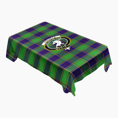 Colville Tartan Crest Tablecloth