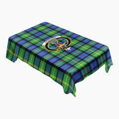 Gordon Old Ancient Tartan Crest Tablecloth