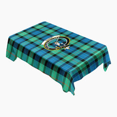Gunn Ancient Tartan Crest Tablecloth
