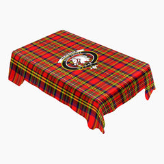 Hepburn Tartan Crest Tablecloth