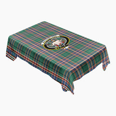 MacFarlane Hunting Ancient Tartan Crest Tablecloth