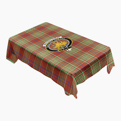 MacGillivray Hunting Ancient Tartan Crest Tablecloth