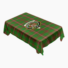 MacKinnon Hunting Modern Tartan Crest Tablecloth