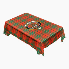 McAulay Ancient Tartan Crest Tablecloth