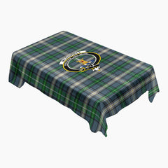 McDowell (MacDowell) Tartan Crest Tablecloth