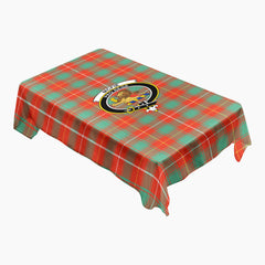 McFie Ancient Tartan Crest Tablecloth