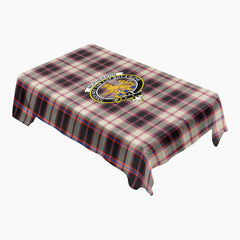 McPherson Hunting Ancient Tartan Crest Tablecloth