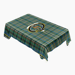 Scott Green Ancient Tartan Crest Tablecloth