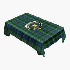Stewart Hunting Modern Tartan Crest Tablecloth