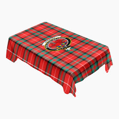 Stewart (Stuart) of Bute Tartan Crest Tablecloth