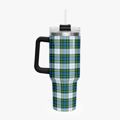 Campbell Dress Tartan Crest 40 oz Insulated Tumbler with Handle