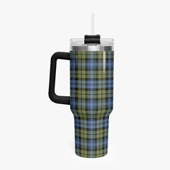 Campbell Faded Tartan Crest 40 oz Insulated Tumbler with Handle
