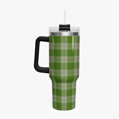 Cunningham Dress Green Dancers Tartan Crest 40 oz Insulated Tumbler with Handle