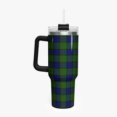 Dundas Modern Tartan Crest 40 oz Insulated Tumbler with Handle