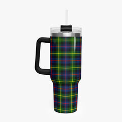Farquharson Modern Tartan Crest 40 oz Insulated Tumbler with Handle