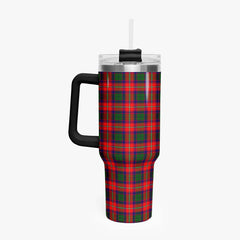 Roxburgh District Tartan Crest 40 oz Insulated Tumbler with Handle