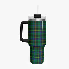 Stewart Hunting Modern Tartan Crest 40 oz Insulated Tumbler with Handle