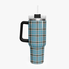 Thomson Blue Tartan Crest 40 oz Insulated Tumbler with Handle